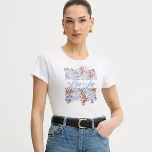 Liujo T-shirt con stampa e strass WA6493JS923P9600