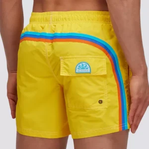 Sundek Costume da Bagno Corto Vita Elasticata ICONIC TAFFETA Da Uomo