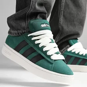 Adidas Scarpa Grand Court Alpha 00s IH3847 Unisex Verde/Nero