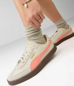 Puma Club II Era Sneakers Bassa Beige e Rosa da Donna