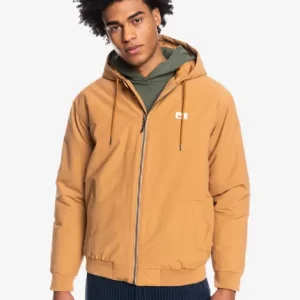 Quiksilver Classik Quilted  Giacca isolante con cappuccio da Uomo Cammello