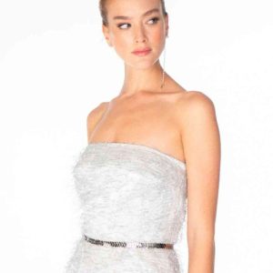 Abito corto con cinturino