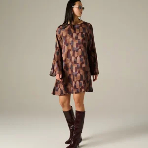 Manila Grace Abito Corto In Tessuto Fluido Con Stampa A223VSMA645