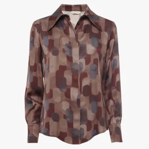 Manila Grace Camicia Stampa Geometrica C225VSMA645