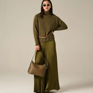 Manila Grace Pantaloni Ampi In Jersey Fluido P122VUMA339