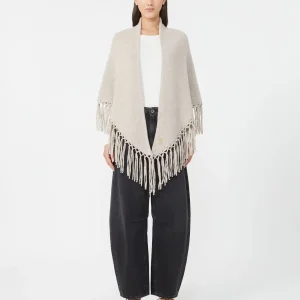 WEEKEND MAX MARA Sciarpa mantella frange TORNADO