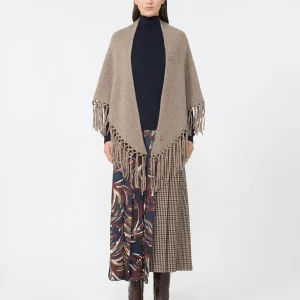 WEEKEND MAX MARA Sciarpa mantella frange TORNADO