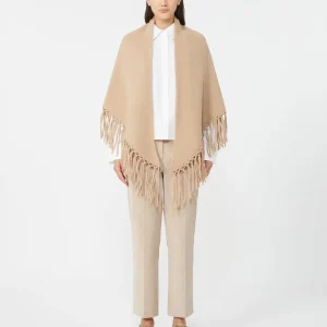 WEEKEND MAX MARA Sciarpa mantella frange TORNADO