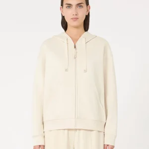 WEEKEND max mara Felpa con zip in cotone CANE