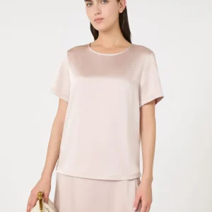 WEEKEND max mara T-shirt in raso e jersey ecosostenibile GILBERT