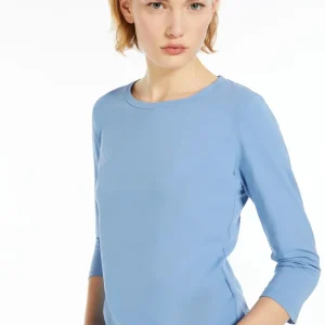 WEEKEND max mara t-shirt jersey con stampa ecosostenibile MULTIA