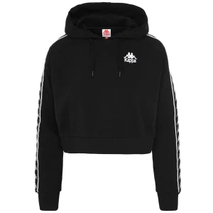 Kappa Felpa Cropped con cappuccio 222 banda fanas
