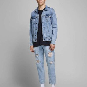 Jeans Denim Chiaro Strappato