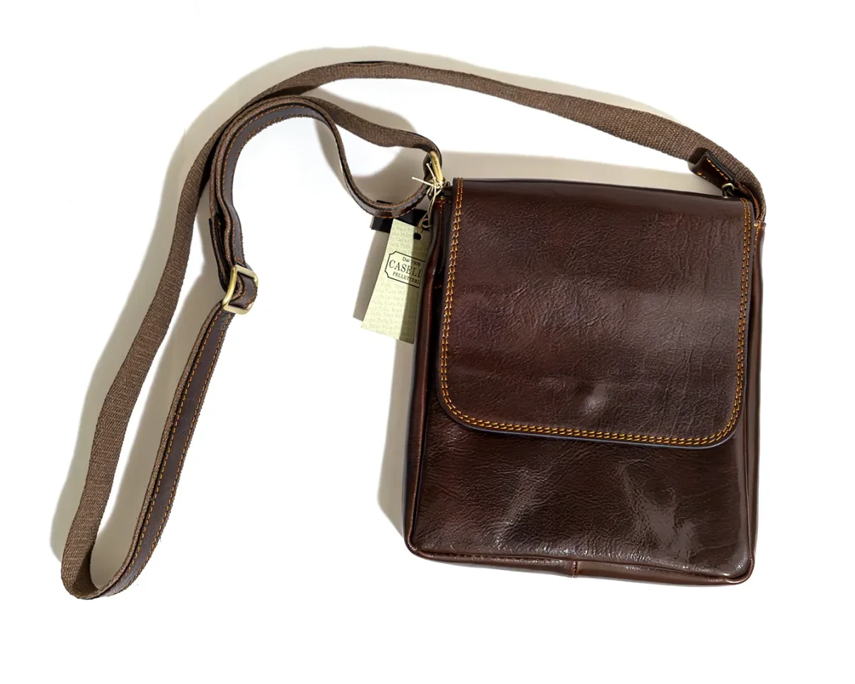 Borsa tracolla Uomo Pelle – borsello uomo - immagine 4