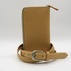 Parure donna Cintura + portafoglio artigianali Vera Pelle