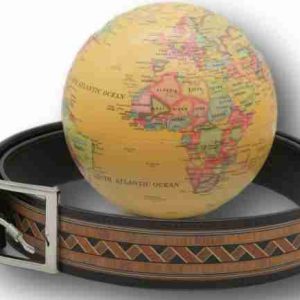 Cintura in Legno Ebano e Vera Pelle