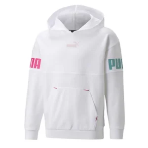Puma Felpa Power Colorbloc Bianca Donna