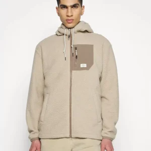 Quiksilver Clean Coasts – Felpa con cappuccio e zip da Uomo Beige