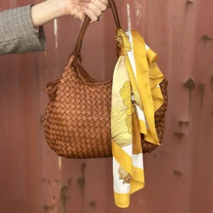 Borsa JULIE in pelle intrecciata