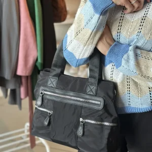 Borsa shopper in tessuto nylon