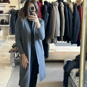 Cardigan lungo in viscosa