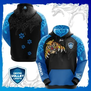 Jump Hoodie Blue - Volley Lonato 2023