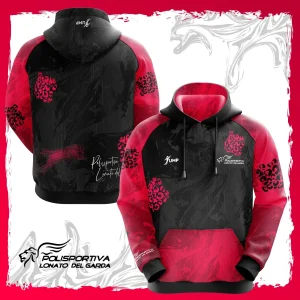 Jump Hoodie Burgundy - Volley Lonato 2026