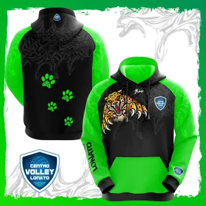 Jump Hoodie Green - Volley Lonato 2023