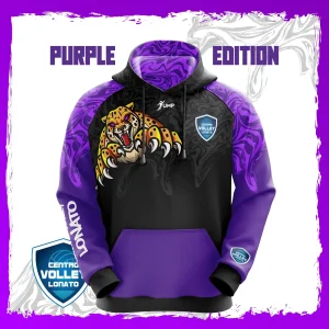 Jump Hoodie Purple - Volley Lonato 2024