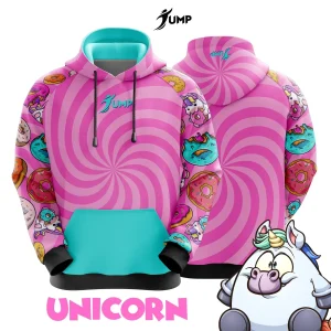 Jump Hoodie - Unicorn & Donuts