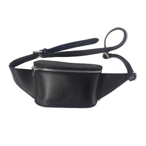 Marsupio piccolo in pelle pieno fiore vegetale