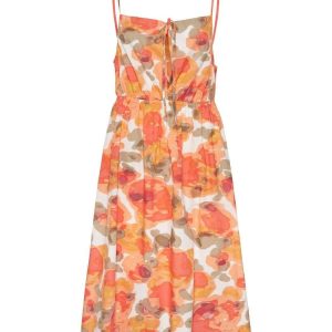 Abito smanicato multicolor