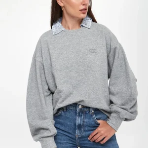 Liujo felpa con collo staccabile ecosostenibile UF5254F087303658