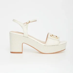 Liu jo Sandali in pelle logo SA6119P0102S1400