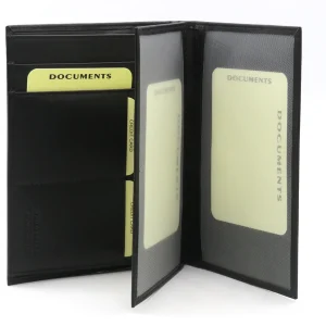 Portapassaporto portacarte in Pelle nero