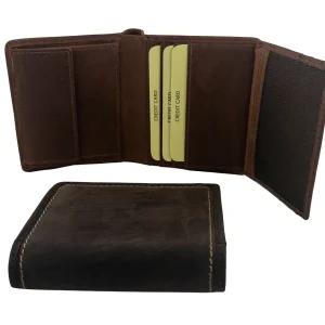Portafoglio Uomo Compatto in pelle