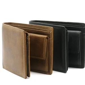 Portafoglio Uomo compatto in pelle cow