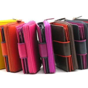 Portafoglio Donna in Pelle colorato RFID – Be Color Clip