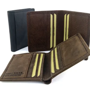 Portafoglio Uomo Compatto in pelle rfid