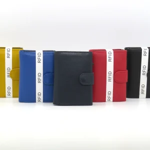 Portafoglio acciaio multicolor automatico RFID