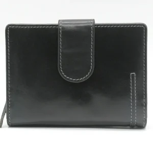 Portafoglio Donna in Pelle Contrasto Clip