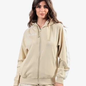 FELPA FULL ZIP SABBIA BAND PASTELLO