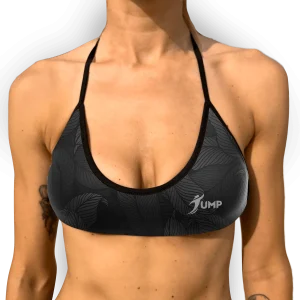 Top Skinny Back - Black Leaf