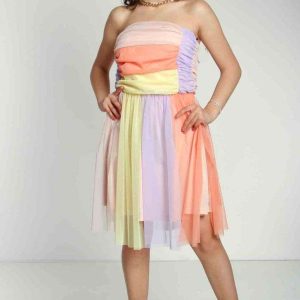 Abito Corto Multicolor
